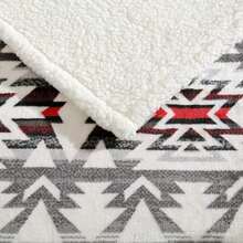 Eddie Bauer - , Sherpa Reversible súper Suave y Forro Polar Cepillado, Mantas para sofá, para Descansar (Rojo Grizzly Peak)(1.27 m x 1.53 m Clyde Hill Stripe) - Tipo 1 - Ver 8