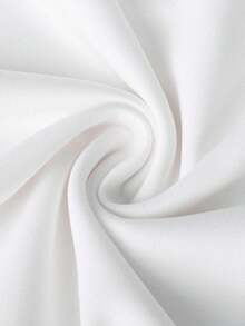 1 chiếc áo nỉ cổ tròn in hoa giản dị dành cho nữ sinh tuổi teen, mùa xuân và mùa thu - trắng - Xem 6