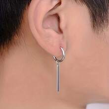 2/4 khuyên tai vuông dài chống dị ứng Punk, khuyên tai thép không gỉ cá nhân hóa, phù hợp đeo hàng ngày và mọi dịp. Món quà lý tưởng cho bạn bè và gia đình, phù hợp cho cả nam và nữ. - Hoa tai - Xem 6