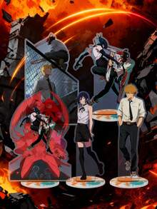 Reze Arc Movie Anime Merchandise Seamless Printed Exquisite Standee - Multicolor - View 1