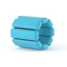 硅胶加重腕带、可调节健身脚踝带、隐形训练可拆卸小型加重沙袋腿带、跑步臂带、重力脚带 - 彩色 - 查看 16