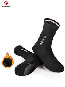 X-TIGER Winter Cycling Shoe Covers, Warm And Cold-Resistant Bicycle Shoe Covers, Unisex Thermal Cycling Shoe Covers, Cycling Accessories
