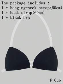 ideaCCSZ 粉色三角杯隐形文胸，法式提拉文胸，适合搭配无肩带晚礼服，C D E F 大杯深V设计提拉胸部自粘式，前扣隐形硅胶乳贴，可重复使用的女士内衣及内衣配件 - 彩色 - 查看 28