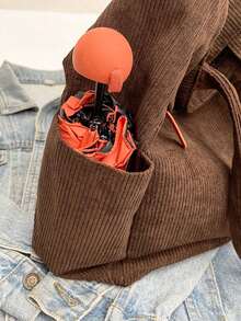 『US-Based Shipping』Simple Solid Color Multiple Pockets Shoulder Bag Corduroy Hobo Tote Bag For Women, Casual Crossbody Bag Large Capacity Purse Bucket Bag, Shoulder Satchel Daypack For Outdoor Travel Commuting Work, Vintage Satchel Shopping Bag College Computer Bags Large Capacity, Lightweight, Portable, Suitable For Teen ,,Bolsos Para Mujer,Tote Bags For Women,Bags For Women,Shoulder Bag,Carteras,Carteras Para Mujer,Bolsas,Designer Handbags,Crossbody Bags For Women,Mochilas Para Mujer,Handbags For WomenGirls Women College Students, Perfect For Back To School, New Fall Fashion 2025 For Women,Large Capacity Casual Outdoor Vacation Travel Shoulder Bag, Lightweight Versatile Shopping Groceries Storage Handbag, Portable Multi-Pocket Commuting Bags For Daily Office Work, Large School Tote Bag, Multiple Compartments, Perfect For Beach, School, Work & Daily Use, Literary School Bag & Bookbag For Women Or Students - Cà phê nâu - Xem 9