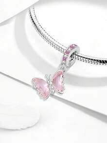 1件装 时尚925纯银蝴蝶系列串珠，适合女士手链、手镯DIY首饰制作及日常穿搭配饰，适合女孩佩戴 - 串珠 - 查看 6