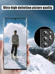 1 Confezione Compatibile con Samsung Galaxy Protezione Obiettivo Fotocamera in Vetro Temperato (Argento), Design a Copertura Completa, Adesivo Avanzato, Ultra Chiaro, Anti-Graffio, Design Anello in Metallo, Superficie Opaca, Compatibile con Samsung Galaxy A05S/A14 5G/A15 e la Maggior Parte delle Serie Applicabile per Protezione Quotidiana, Ufficio, Casa Protezione Quotidiana Ufficio Casa Copertura Fotocamera Telefono Impermeabile Antiurto Anti-Caduta Resistente ai Graffi - Argento - Visualizzare 4