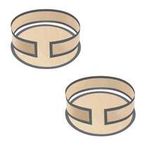 4pcs Reusable Non-Stick Silicone Baking Mat Set - Heat Resistant, For Cookies, Macarons, Bread, Pastries, Prevents Cake Sticking On Edges, Protects Cake Sides And Bottom, Suitable For Cheesecake, Macarons, Pizza Making