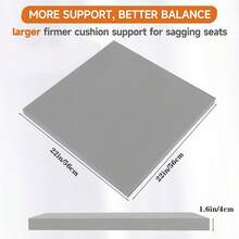 22"X22" Couch Cushion Support For Sagging Cushions, 40D High Density Foam Couch, Sofa Cushion Support For Sagging Seat, Grey