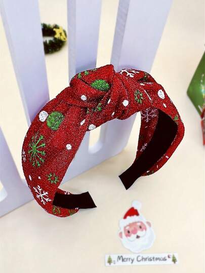 1pc Christmas Holiday Party Fashion Plush Headband Decoration