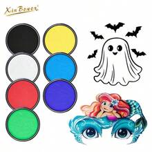 新博文专业纯色艺术颜料块 - 水性颜料,适用于节日绘画、万圣节绘画、DIY工艺品和创意艺术项目 - 均碼 - 查看 7