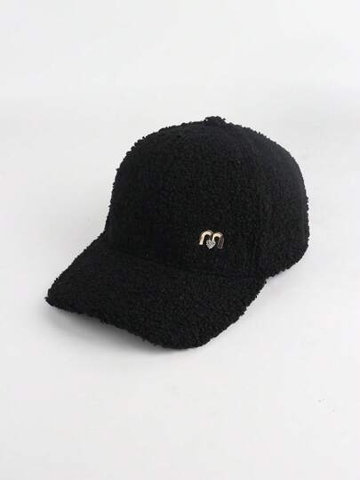 قبعة بيسبول قلب M شعار فوزي موضة خريف/شتاء للنساء، قابلة للتعديل للرياضات الخارجية والملابس الكاجوال، مناسبة للسفر والتنزه والحفلات والدراجات والملابس الشارع