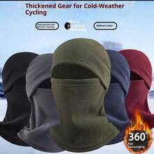 1pc Autumn/Winter Thermal Lined Ski Mask, Windproof Warm Balaclava For Hiking, Cycling, Multi-Functional Sports Headwear