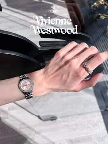 Vivienne Westwood Camberwell Watch  In Stainless Steel Pink-Silver - Silver - View 2