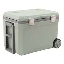 Wheelded Cooler Insulated Portable Cooler Ice Retention Cooler With Handle - Green - View 2