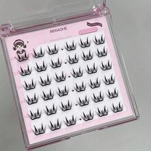MIXIAOHE Glue-Free Thin Series False Eyelashes Ultra-Thin Natural Cat Eye Style, C Curl, Length 6 To 12 Millimeters, Soft False Eyelashes, DIY Professional Makeup Set, Reusable, Suitable For Beginners And Cosplay Use - 01# - 查看 2