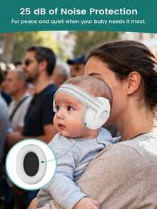 Ohrenschützer für Babys mit elastischem Stirnband, Baby-Ohrenschützer ideal für Flüge, Baby-Ohrenschützer zur Geräuschreduzierung - Baby-Kopfhörer gegen Gehörschäden & verbessert den Schlaf