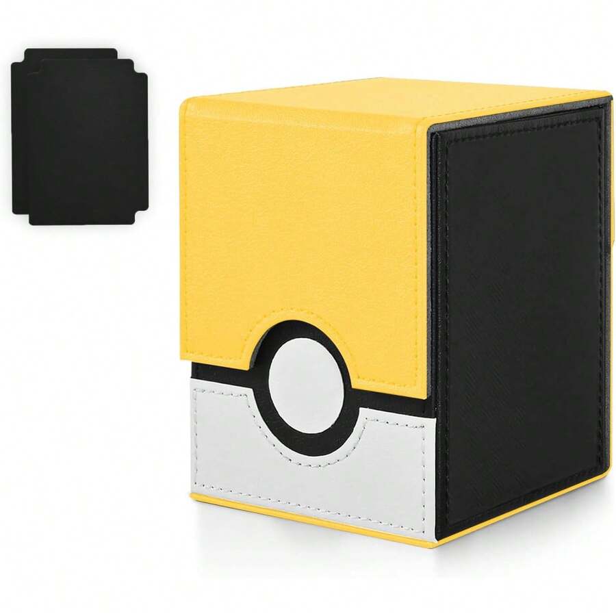 MTG Deck Box,Caja de Almacenamiento para Tarjetas Coleccionables con Capacidad Para Tcg con 2 Divisores - Negro/Azul - Ver 1