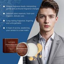 Men's Sandalwood Balm Series Solid Balm,Natural Mild Ingredients,Lasting Scent Keep Fresh, Waterproof & Portable Solid Ointment, For Dating/Daily - 30 gramos - Ver 8