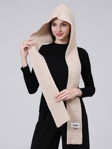 1pc Unisex Halloween Personalized Knitted Balaclava Neck Warmer Ski Mask, Funny Little Devil Design Covering All But Eyes, Winter - A - View 8