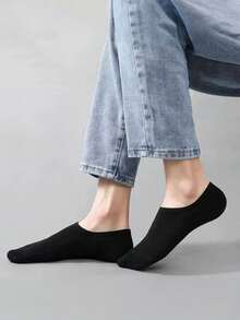 5 paia di calzini invisibili tinta unita, traspiranti e morbidi, adatti per uomo e donna, ideali per uso quotidiano, viaggi, calzini corti, regalo perfetto per le vacanze (consegna casuale) - Multicolore - Visualizzare 2