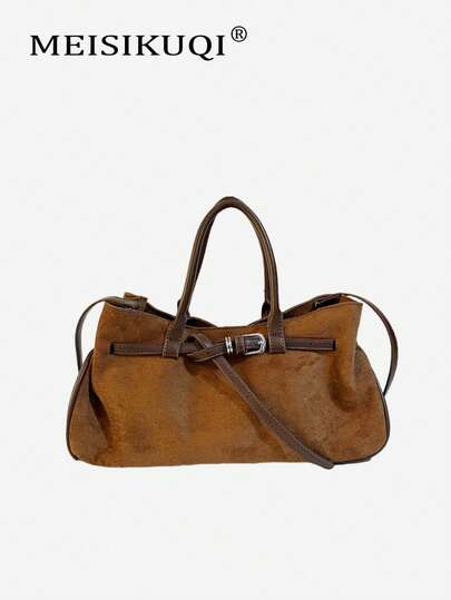 2025 neue vintage Handtasche mit großer Kapazität, matter Pendler-Umhängetasche, modische Shopper-Tasche für den Ausgang