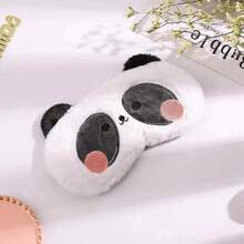 1/2/4pcs Panda Eye Mask - Eye Care - Eye Mask - Children's Style Mask - One Heating And Cooling Face Mask - Microwave-Heated Eye Mask - Black and White - View 8