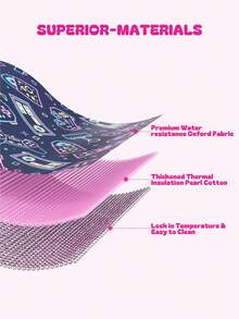 Meoky Insulated Lunch Box – 1pc Large Capacity Thermal Bag with Cute Cartoon Design, Reusable Bento Lunch Tote Keeps Food Warm & Fresh, Ideal for Back to School, Kindergarten, Picnic & Travel - 黑色 - 查看 3