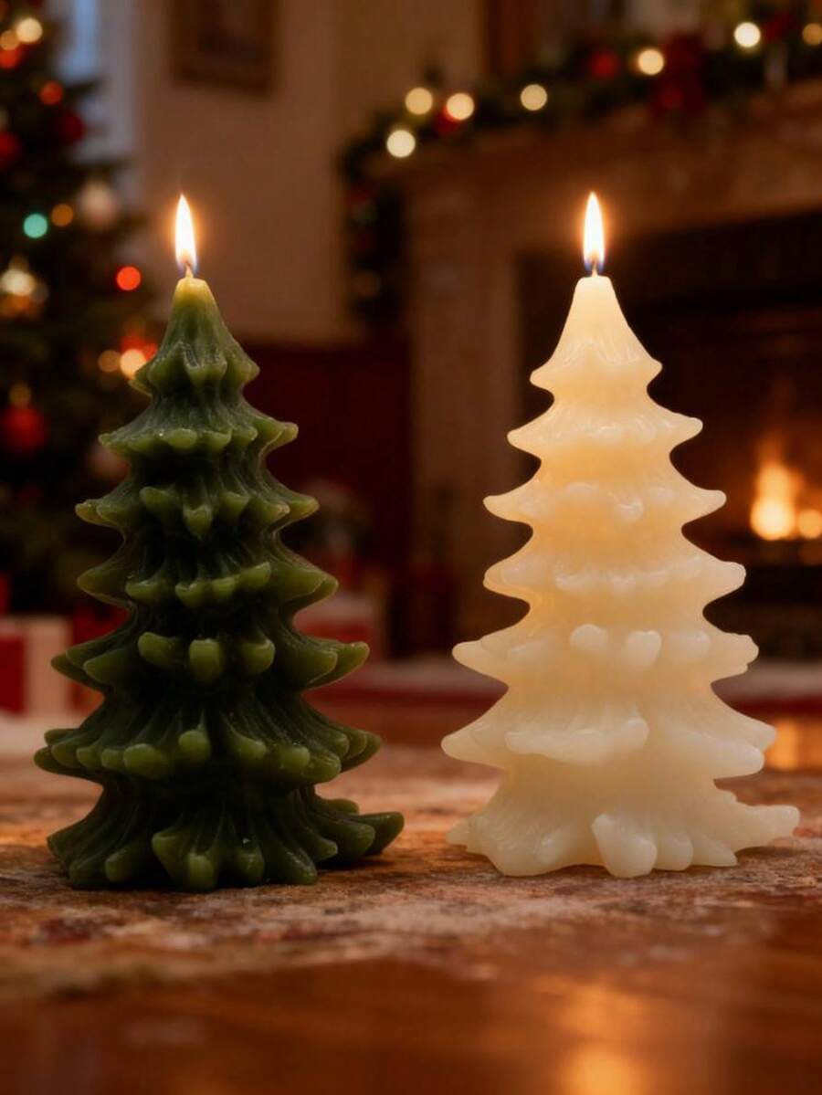 Vela perfumada con aroma a árbol de Navidad, decoración creativa para crear ambiente navideño, regalo de vela perfumada navideña, decoraciones navideñas, regalos de Navidad