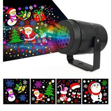 Proyector de Luces Navideñas LED con Múltiples Patrones Intercambiables. Lámpara Decorativa Exterior e Interior para Fiestas y Navidad. - Negro - Ver 3