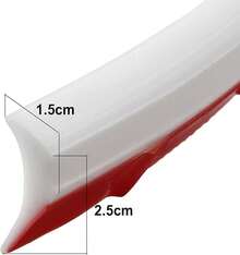 Waterstop - Tira de ducha para umbral de agua, autoadhesiva, silicona, impermeable, barrera para baño y cocina (blanco, 100 cm) - blanco 50cm - Ver 11