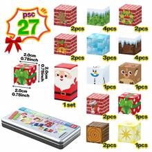 Bloques magnéticos, cubos de construcción de rompecabezas 3D, juego de apilamiento STEM genial para niños y niñas, rellenos de calcetines navideños, recuerdos de fiesta navideña y regalo de Halloween - Multicolor - Ver 9