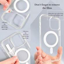 1 件 Hadaasi 官方正品磁性透明亚克力 + TPU 混合磁性兼容 MagSafe 无线充电、防黄、减震、超薄、紧密贴合 2.0 加厚气垫防摔时尚手机壳兼容 Apple 17Pro/17ProMax/Air/17/16Pro/16ProMax/16Plus/16/16E/SE4/15Pro/15ProMax/15Plus/15/14Pro/14ProMax/14Plus/14/13Pro/13ProMax/13/12Pro/12ProMax/12/11ProMax/11/11Pro - 無色 - 查看 10