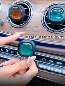 1pc New Car Fragrance Clip, Multi-Scent Ventilation Clip, 4ml Each, Long-Lasting Air Freshener, Odor Eliminating For Up To 30 Days - Multicolor - View 7