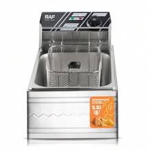 Freidora Sin Aceite 5.5L 1600W - Sistema de Cocción Saludable con Canasta Extraíble y Control Digital - Tipo de Enchufe A USA (110-127V) - Ver 5