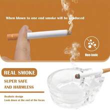 2/4/6pcs Realistic Fake Cigarette & Cigar Models, Silicone Material, April Fool's Day Prank Gag Toys, Halloween Costume Props, Party Scare Toys, Birthday/Christmas/Halloween Gifts - Multicolor - View 4