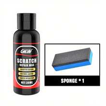 Scratch Repair Wax, Scratch Repair Kit, Goggles And Body, Helmet/Glasses Repair Solutions - Suitable For Various Scratch Repair - 1 Piece + Sponge - View 12
