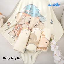 Multifunctional Baby Blanket - Skin-Friendly Soft And Warm Baby Blanket, Suitable For 0-3 Years Old Babies, Comfortable And Durable Coral Fleece, Essential For Newborns, Cute Printed Patterns, Great Gift For Birthday Or Christmas - Beige - View 12