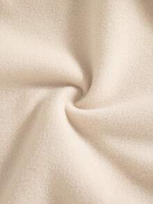 Set 2 piese ținute casual pentru fete preadolescente, hanorac cu mânecă lungă și pantaloni cu guler rotund și imprimeu cu inimă, căptușeală termică, toamnă/iarnă - Kaki - Vizualizare 10