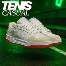 KS Men's White Sneakers – Casual And Comfortable, Lightweight, Skater Style, 2025 Release, Modern Streetwear 38–43 - 白色 - 查看 3