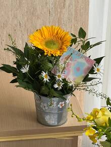 1 chậu hoa bằng sắt dập nổi kiểu cổ điển - Bình hoa để bàn bằng sắt, chậu trồng cây bằng sắt (thích hợp cho sân và ban công), trang trí sân vườn ngoài trời. - Nhiều màu - Xem 12