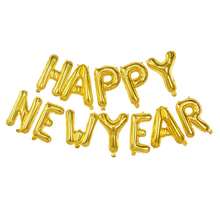 14pcs/Set 16inch Happy New Year Letter Shape Foil Balloons New Year Decoration Party Decor - Multicolor - View 5