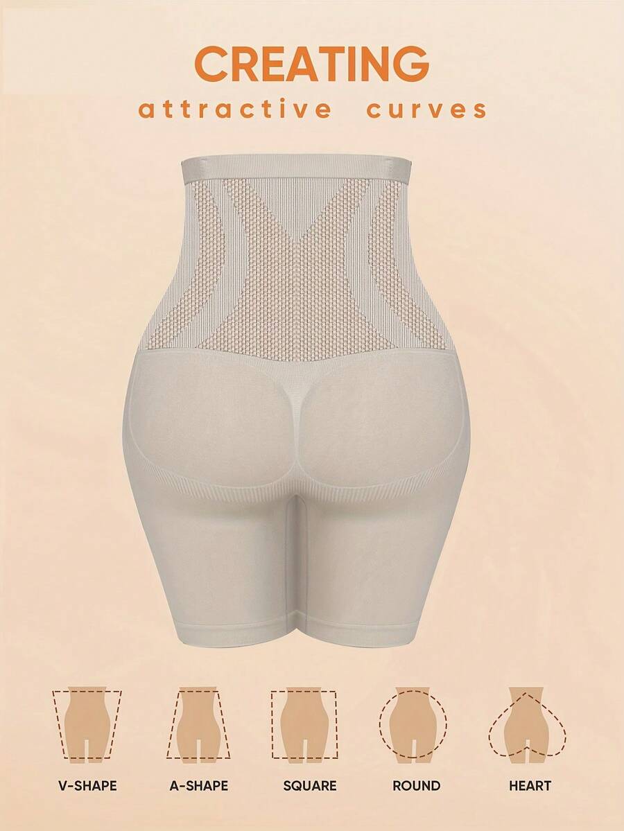 Local Delivery Seamless 3D Control Shaping Shorts -Belly And Hip Compression With No-Roll And No-Thigh-Pinch Design