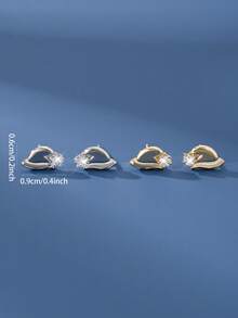 1 para uroczych kolczyków-sztyftów ze srebra próby 925 w kształcie choinki i Świętego Mikołaja dla kobiet