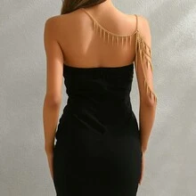 1 Piece Simple And Fashionable Alloy Multi-Layer Arrow Pendant Body Chain For Women - 銀色 - 查看 3