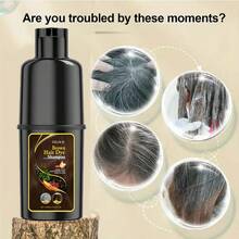 100ml,Brown Dyeing Shampoo, Gentle And Quick Coloring, Even Hair Color, Long-Lasting Color Lock Without Fading, Adds Hair Color Luster, Does No Harm To Hair, Fashionable Hair Color Shampoo - màu nâu - Xem 3