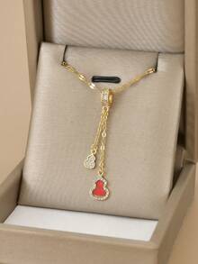 1 chiếc vòng cổ bằng thép không gỉ hình bướm và trái tim rỗng đính đá Rhinestone sang trọng dành cho nữ, quyến rũ, thích hợp cho tiệc tùng, đeo hàng ngày, phong cách Châu Âu & Mỹ, độc đáo, hào phóng, đá Cubic Zirconia, trang sức cưới, quà tặng cho bạn gái, người thân, bạn bè, sinh nhật, ngày lễ tình nhân, quà tặng cho người yêu - Vàng - Xem 19