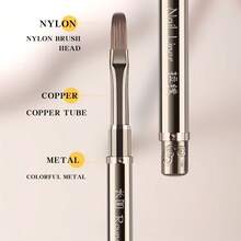 3 pièces Brosse à ongles pour liner français 3D, 1/6 pièces, gel UV, nettoyage, aérographe pour ongles, colle à ongles, poussière, art acrylique, jeux de brosses à ongles - Multicolore - Voir 5
