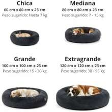 Furbedz Cama para Perro Mediano, diseño antiestrés, Cama Lavable con Funda extraíble intercambeable, Felpa ultrasuave, Forro Interno, Soporte ortopédico Memory Foam, Base Impermeable(Grande (100 cm) Gris Oxford) - Tipo 7 - Ver 8