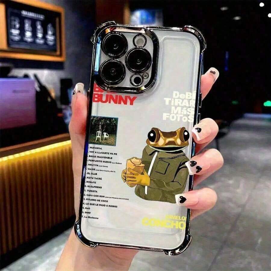 Popular Male Singer B-Bad B-Bunny'S Phone Is Suitable Models 16, 15, 14, 13, 12, 11 Pro, X, XR, XS, 8, And Plus, Featuring A Transpart Soft Back Cover That Is Drop-Resistant.Christmasfall Phone Casephone 17hallowe Accessories.Hallowe Accessories..Halloween Accessories.Halloween Fall 17 Pro Case Cover Fundas Cute Phone Case Matching Phone Cases Anime Phone Case 14 Cases Halloween Fall 17 Pro Case Cover Fundas Cute Phone Case Matching Phone Cases Anime Phone Case 14 Cases - 混合顏色1 - 查看 1