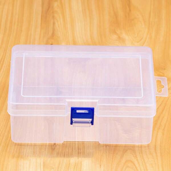 1pc 10-Grid Detachable Plastic Box, Transparent Small Compartment Organizer Box, Multi-Grid PP Jewelry & Components Storage Box, Made Of High-Quality PP Material, Durable, Transparent Design For Easy Viewing
